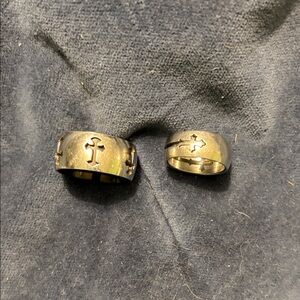 Silver Cross Rings